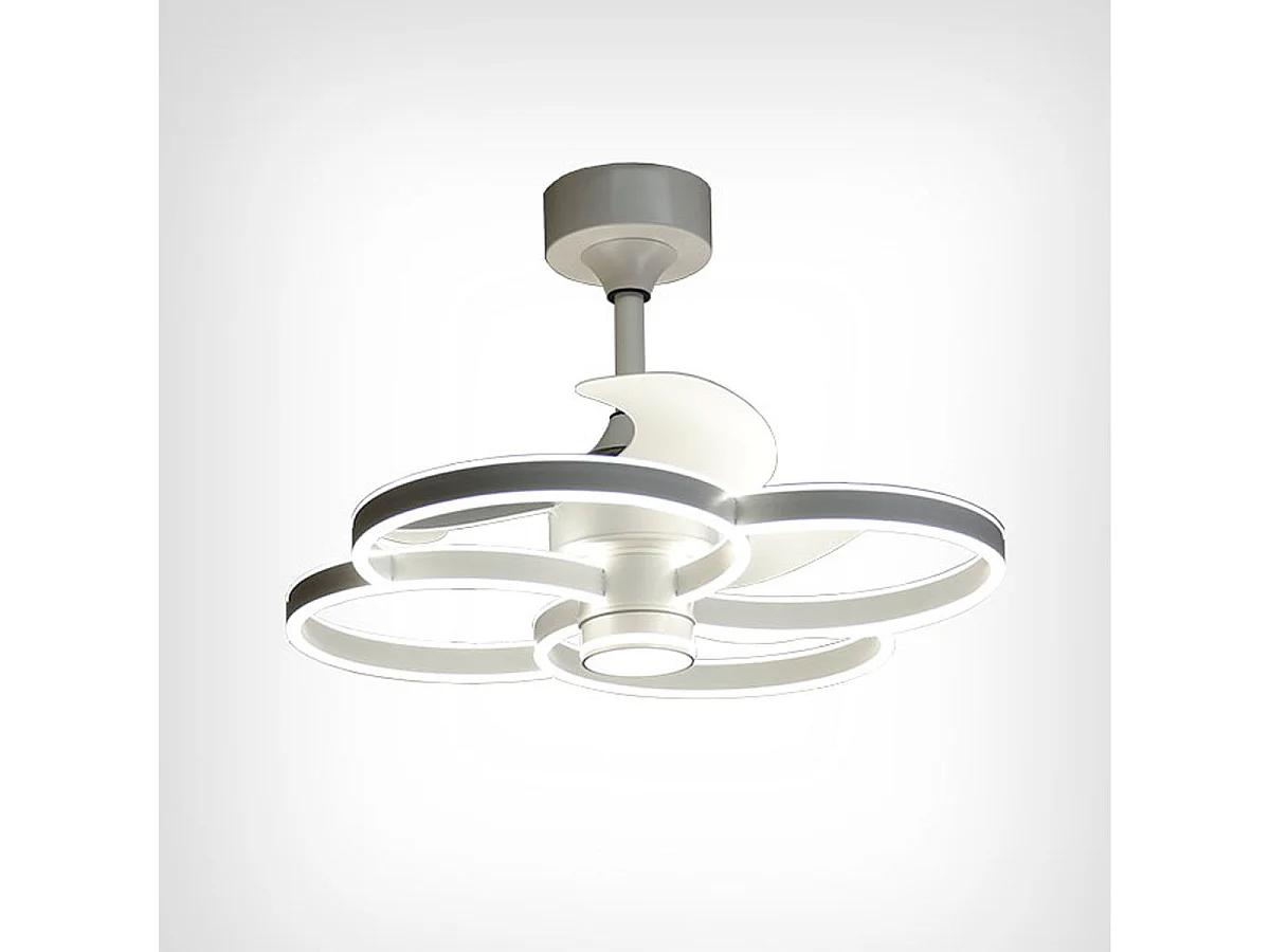 Ventilador de techo Trébol Bel Air DC LED 100+100W blanco Ø60x45 cm