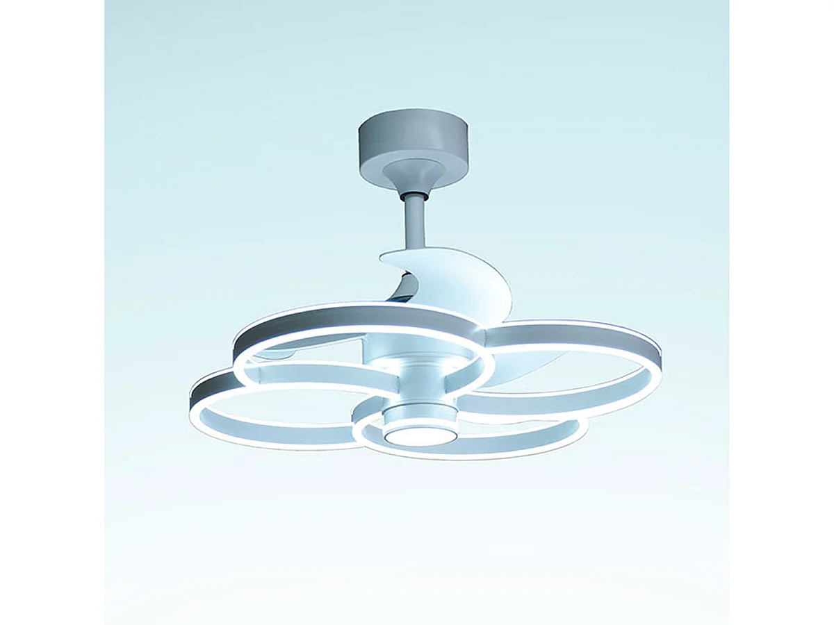 Ventilador de techo Trébol Bel Air DC LED 100+100W blanco Ø60x45 cm