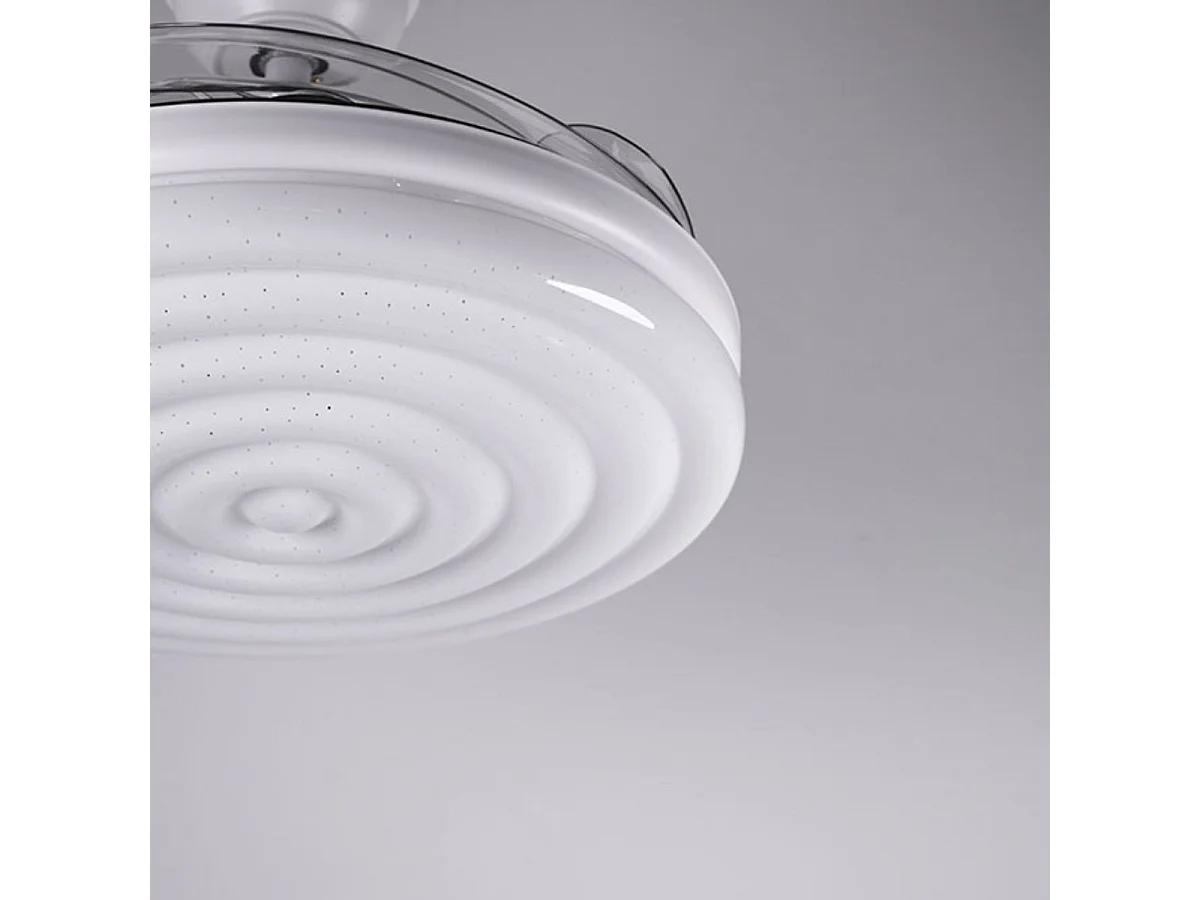 Ventilador de techo Arcos Bel Air 72W 4 aspas retráctiles mando a distancia blanco Ø108 cm