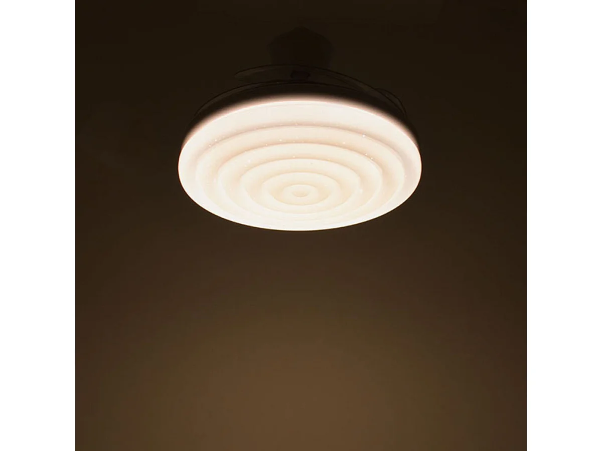 Ventilador de techo Arcos Bel Air 72W 4 aspas retráctiles mando a distancia blanco Ø108 cm