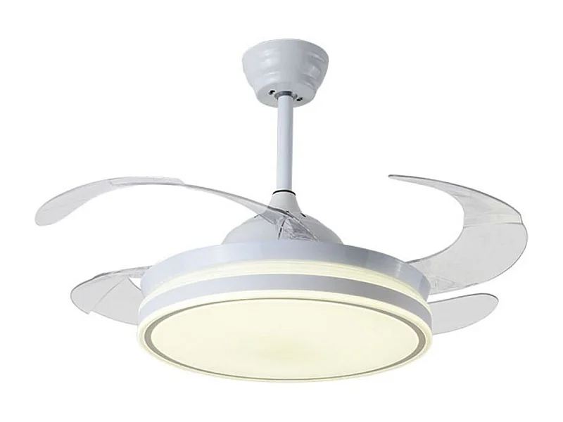 Ventilador de techo New Asgard Mini Bel Air 48W 4 aspas retráctiles blanco Ø91 cm