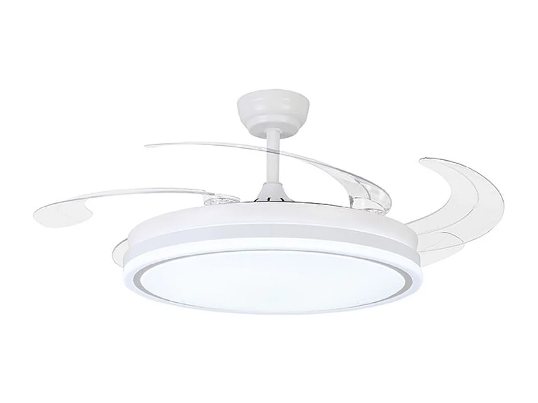 Ventilador de techo New Asgard XL Bel Air 80W 4 aspas retráctiles blanco Ø132 cm