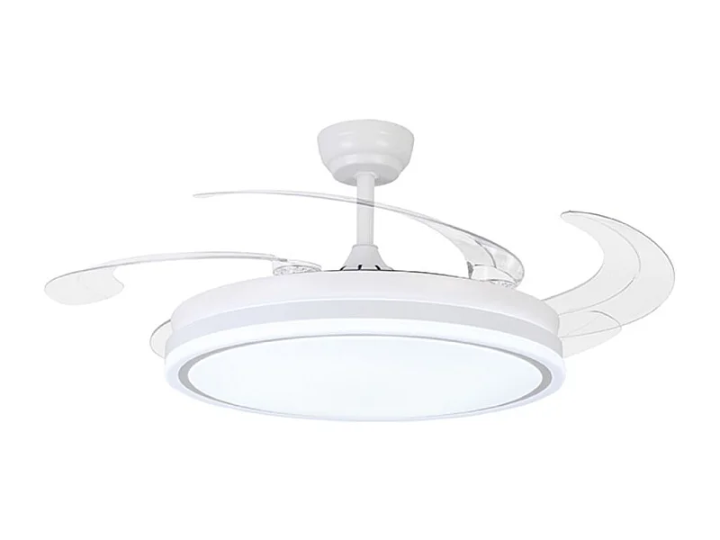 Ventilador de techo New Asgard XL Bel Air 80W 4 aspas retráctiles blanco Ø132 cm