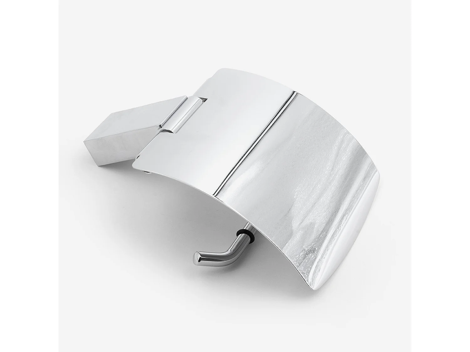 Dérouleur papier toilette avec capot Berlin en inox - BATHBAZAAR