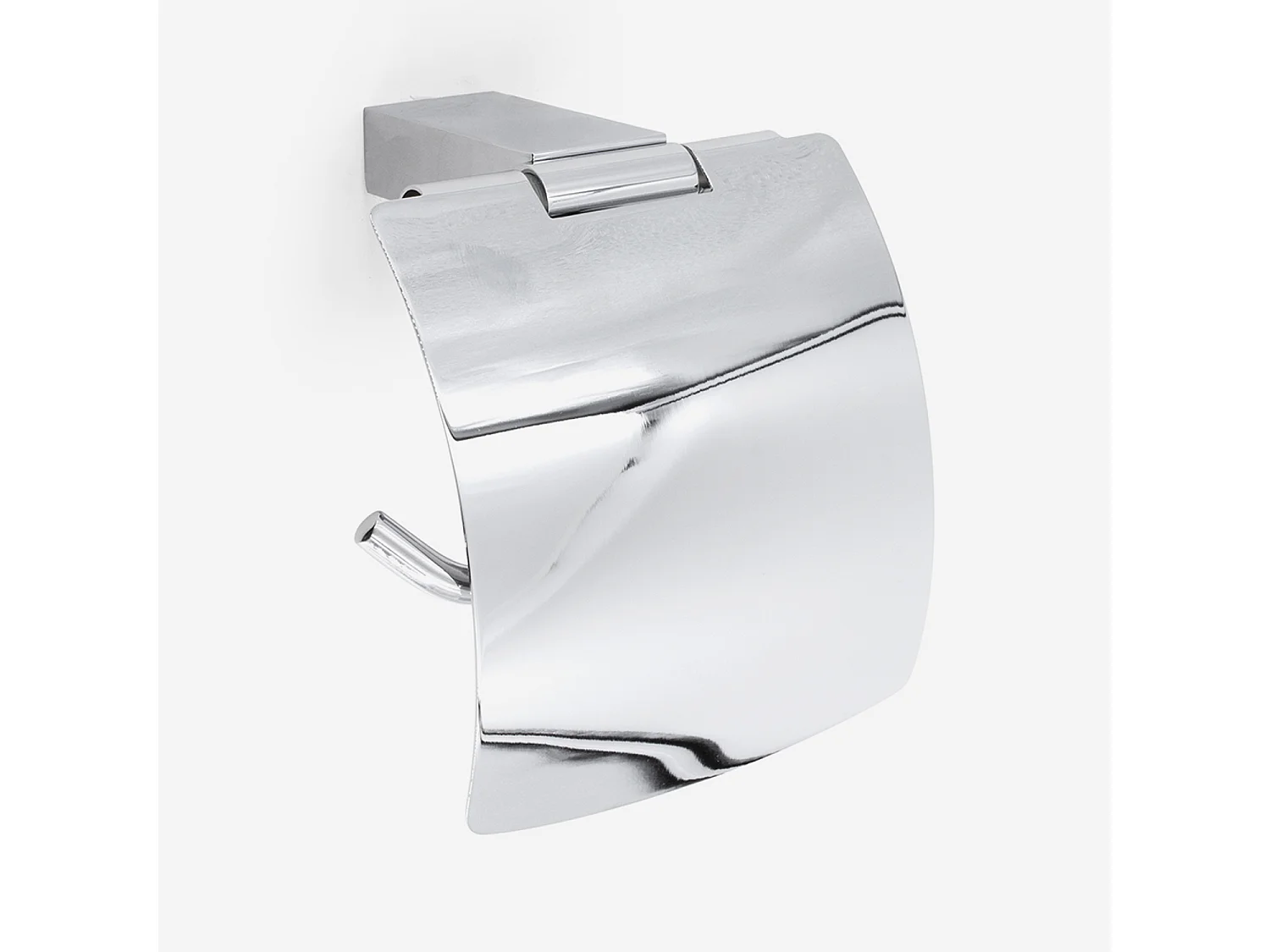 Dérouleur papier toilette avec capot Berlin en inox - BATHBAZAAR