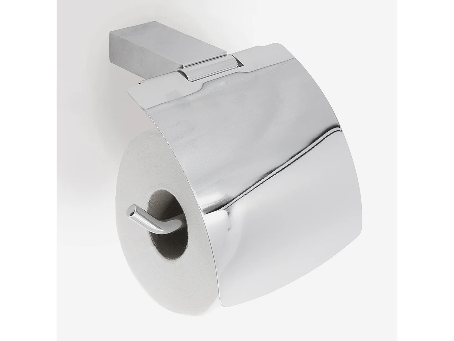 Dérouleur papier toilette avec capot Berlin en inox - BATHBAZAAR