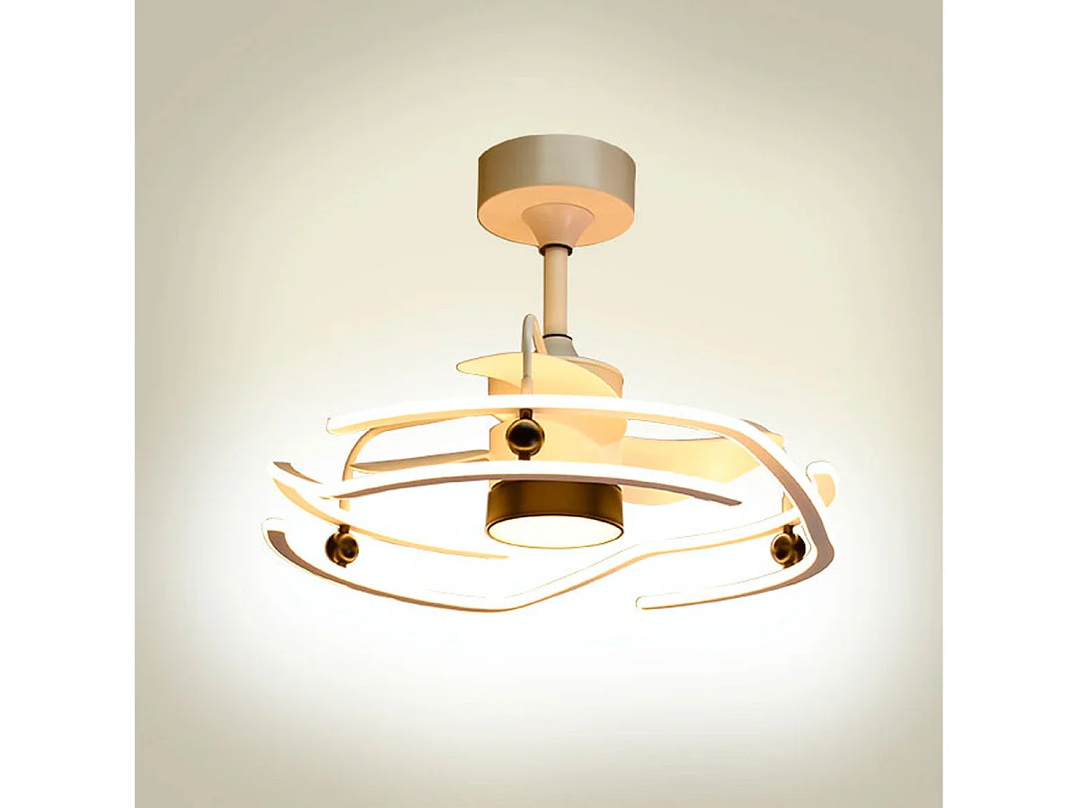 Ventilador de techo Alison Bel Air DC LED 125+125W blanco Ø63x50 cm