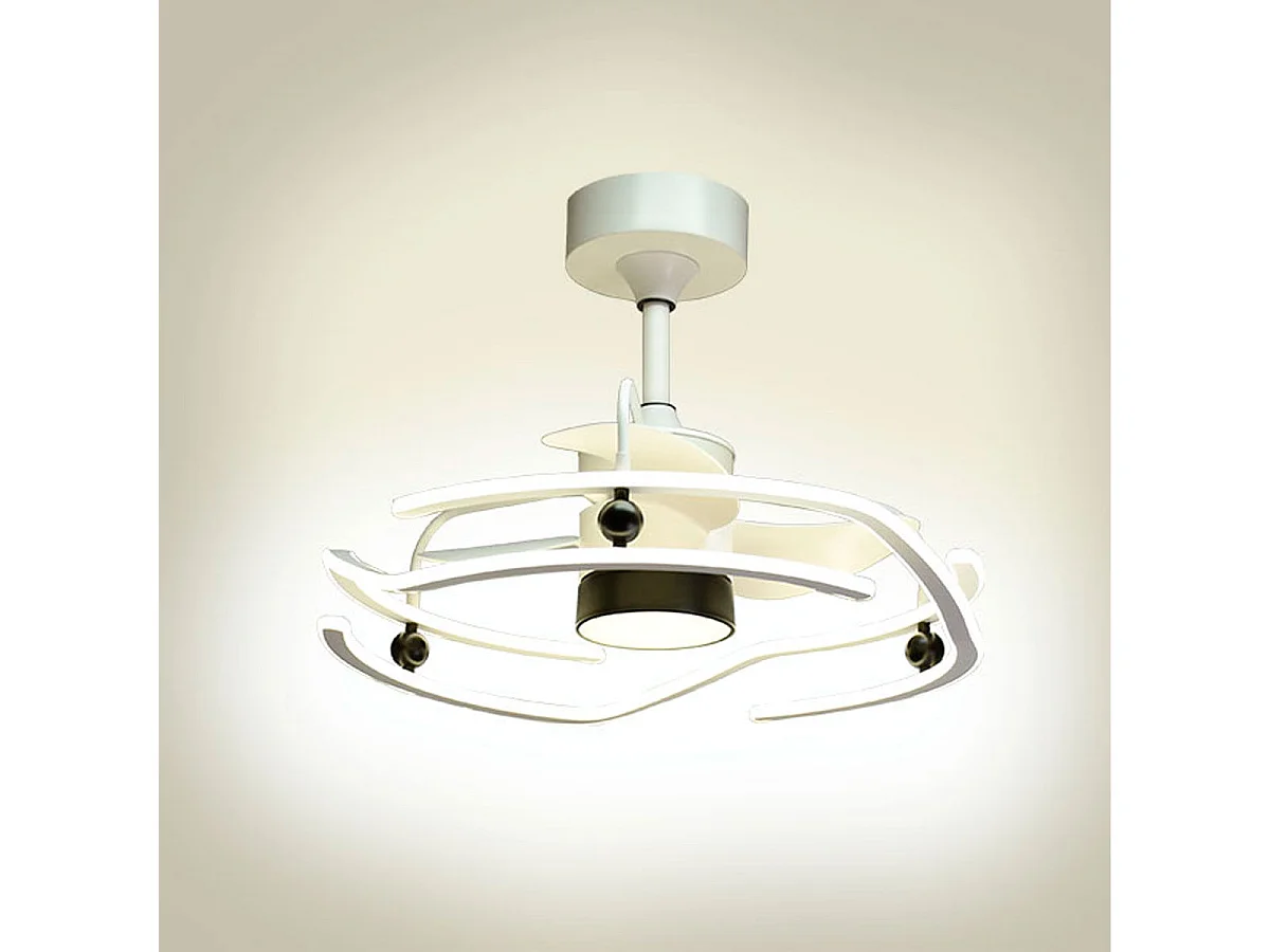 Ventilador de techo Alison Bel Air DC LED 125+125W blanco Ø63x50 cm