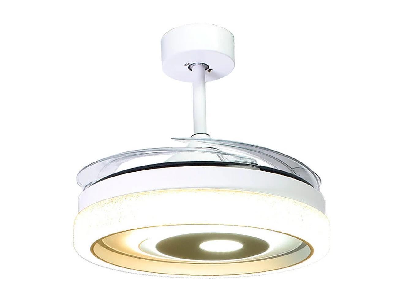 Ventilador de techo Trio Bel Air 72W aspas retráctiles mando a distancia blanco Ø108 cm