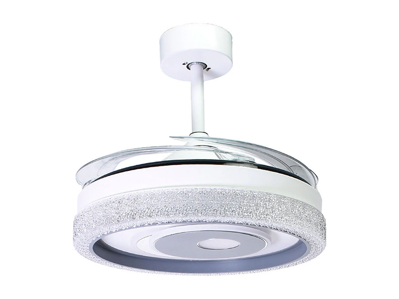 Ventilador de techo Trio Bel Air 72W aspas retráctiles mando a distancia blanco Ø108 cm