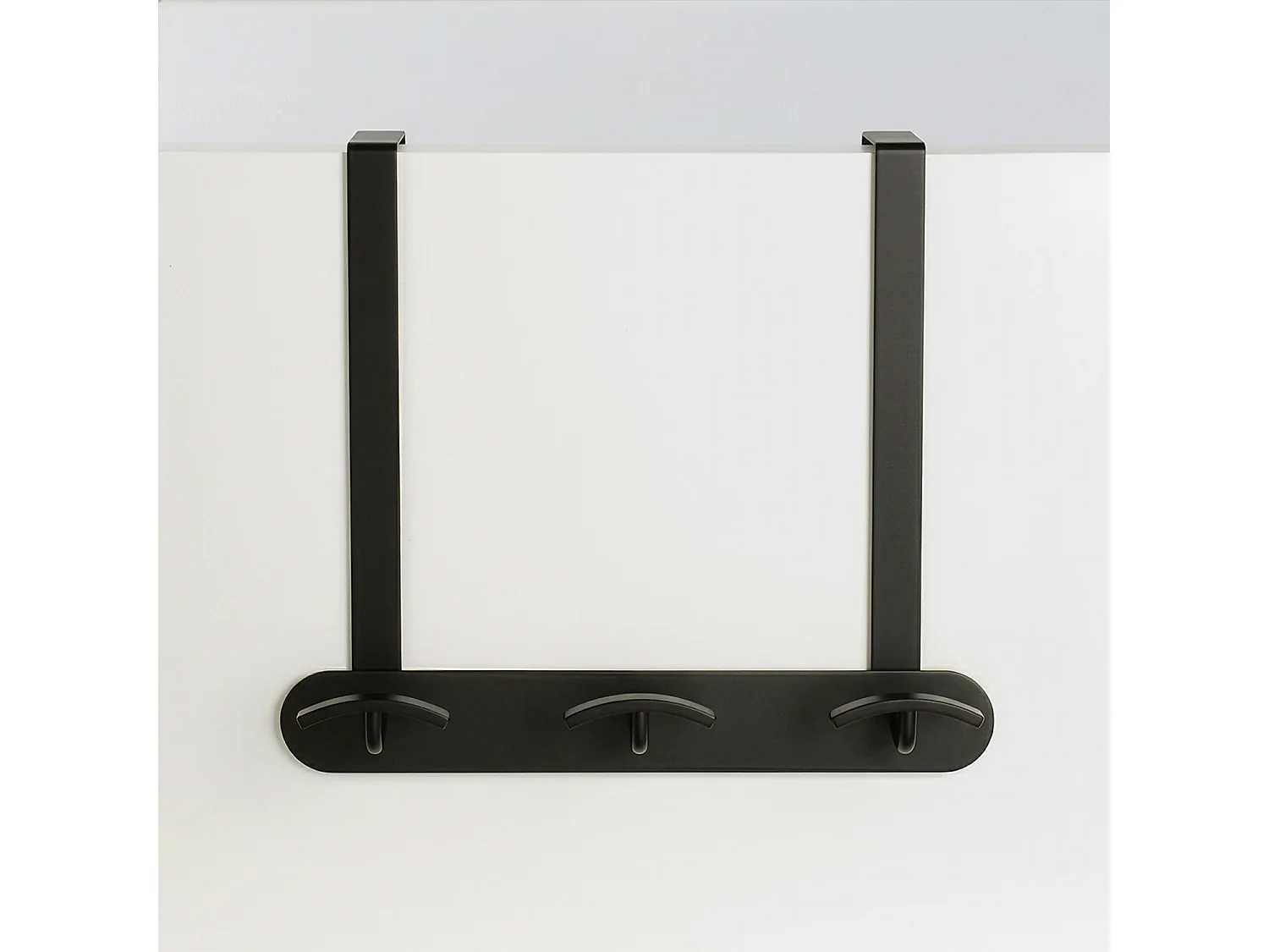 Patère 3 têtes CLUB noir mat – Inox overdoor - BATHBAZAAR