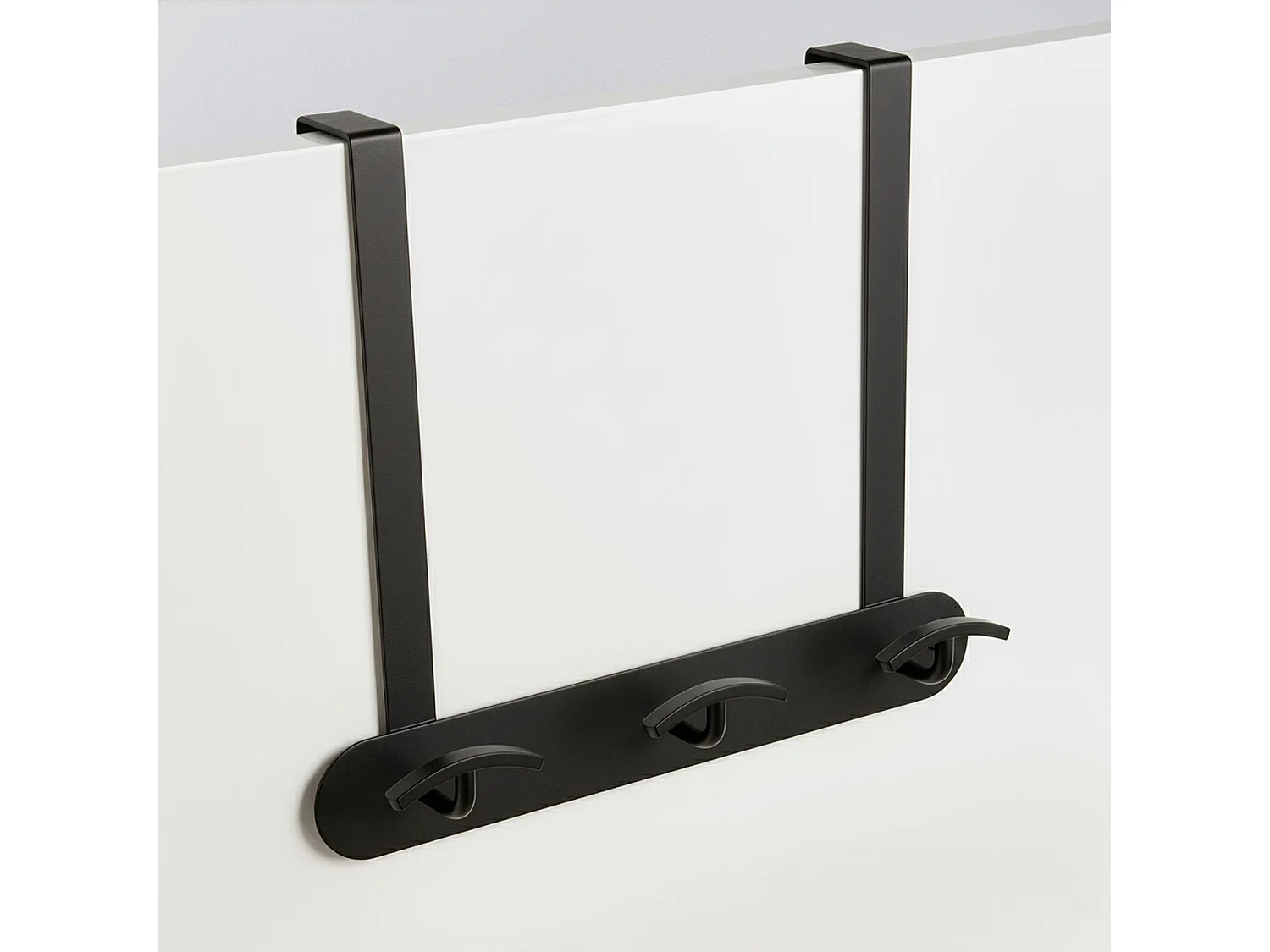 Patère 3 têtes CLUB noir mat – Inox overdoor - BATHBAZAAR