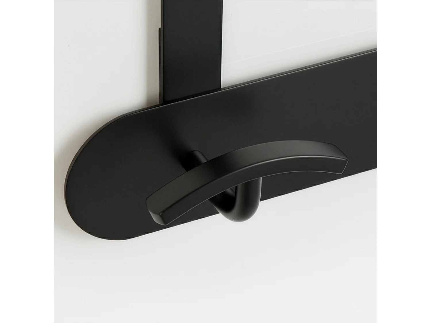 Patère 3 têtes CLUB noir mat – Inox overdoor - BATHBAZAAR