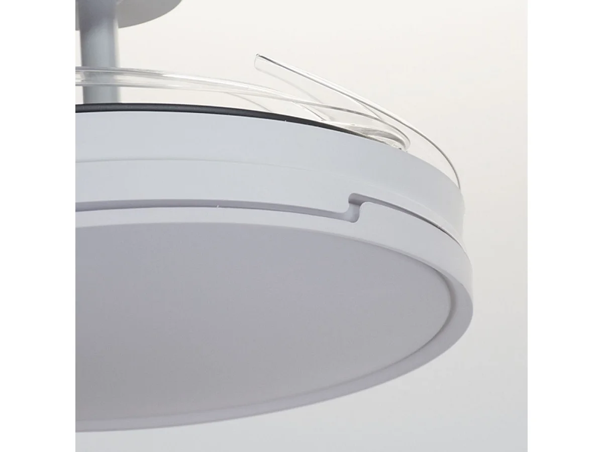 Ventilador de techo Robin Eco Bel Air 72W aspas retráctiles mando a distancia blanco Ø108 cm