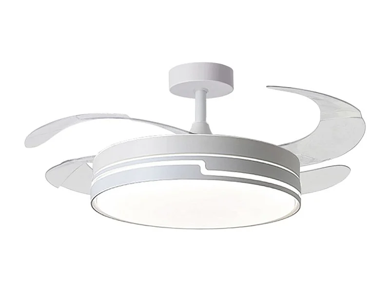 Ventilador de techo Robin Eco Bel Air 72W aspas retráctiles mando a distancia blanco Ø108 cm