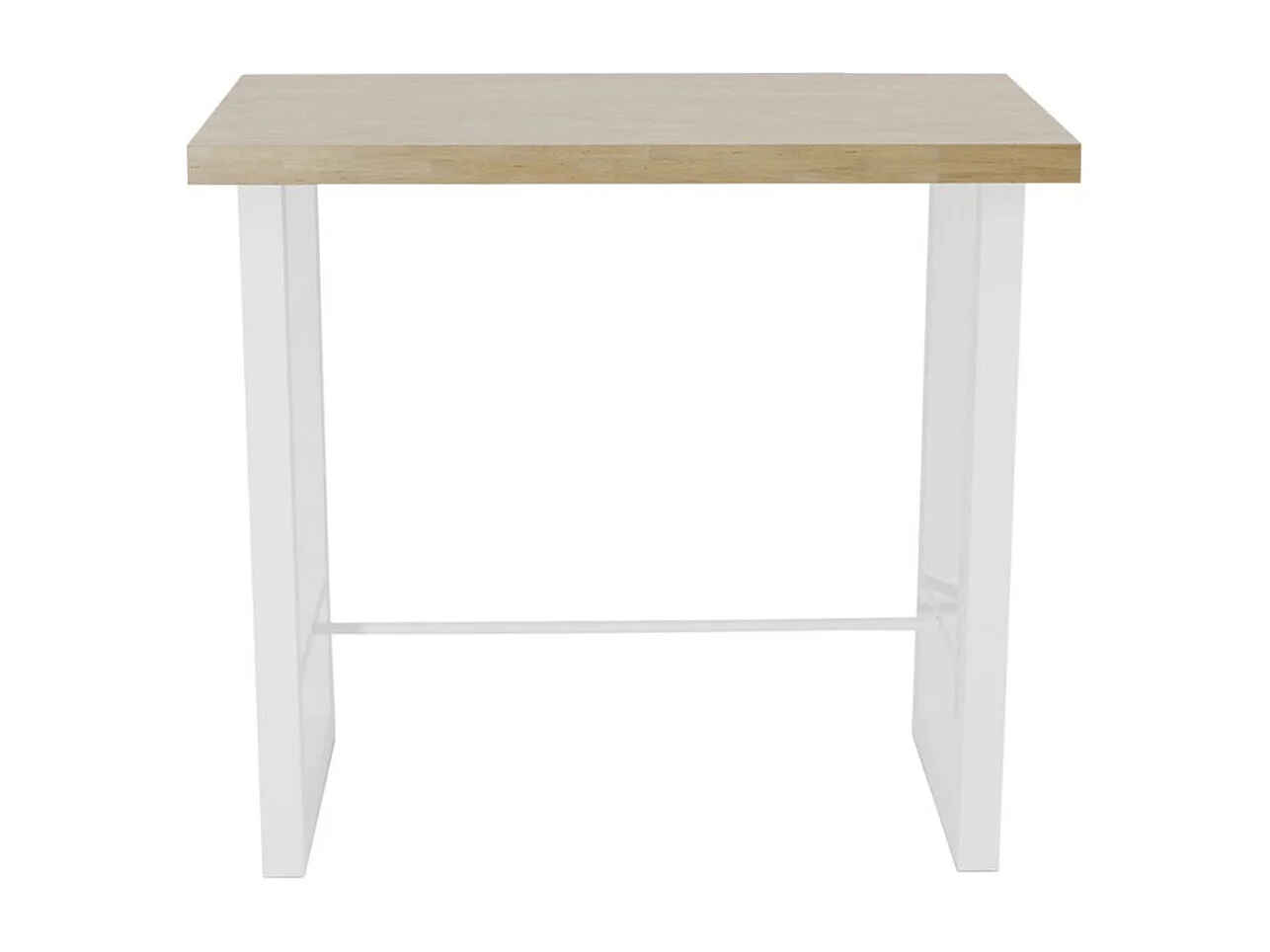 Mesa alta de comedor Loft diseño nórdico blanco 100x120x70 cm Adec