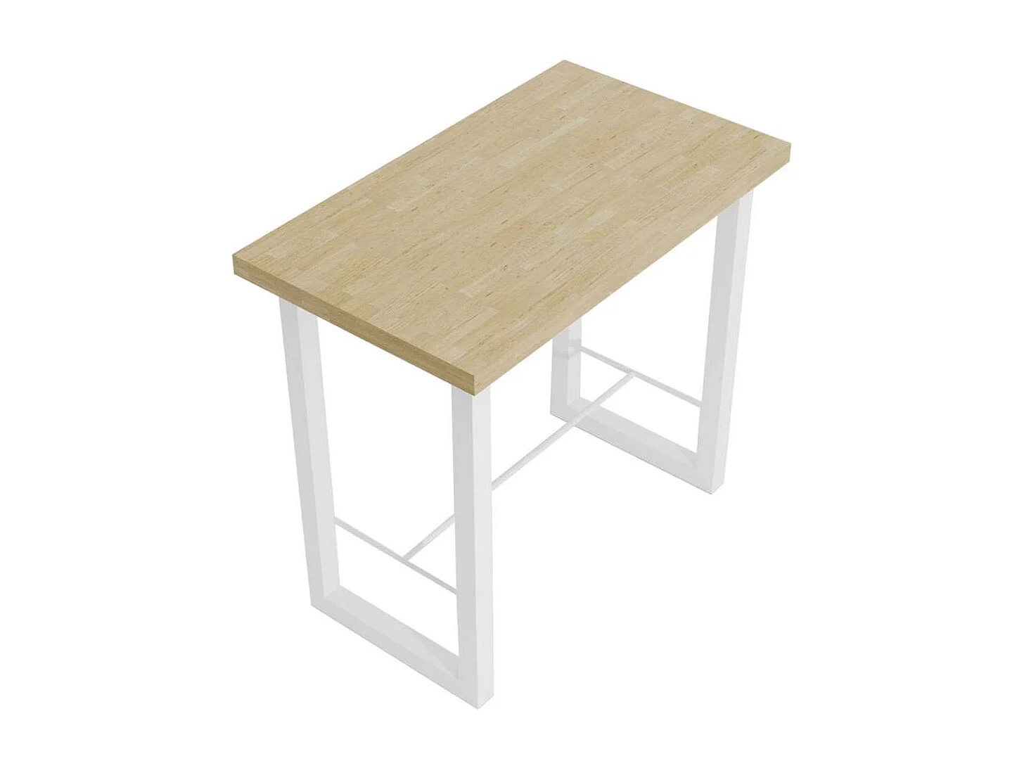 Mesa alta de comedor Loft diseño nórdico blanco 100x120x70 cm Adec