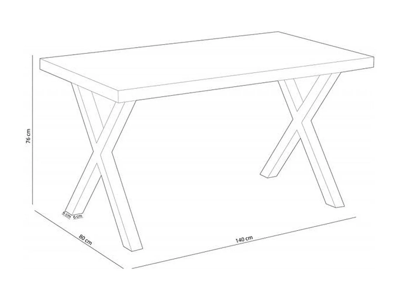 Mesa de jantar X-Loft 140