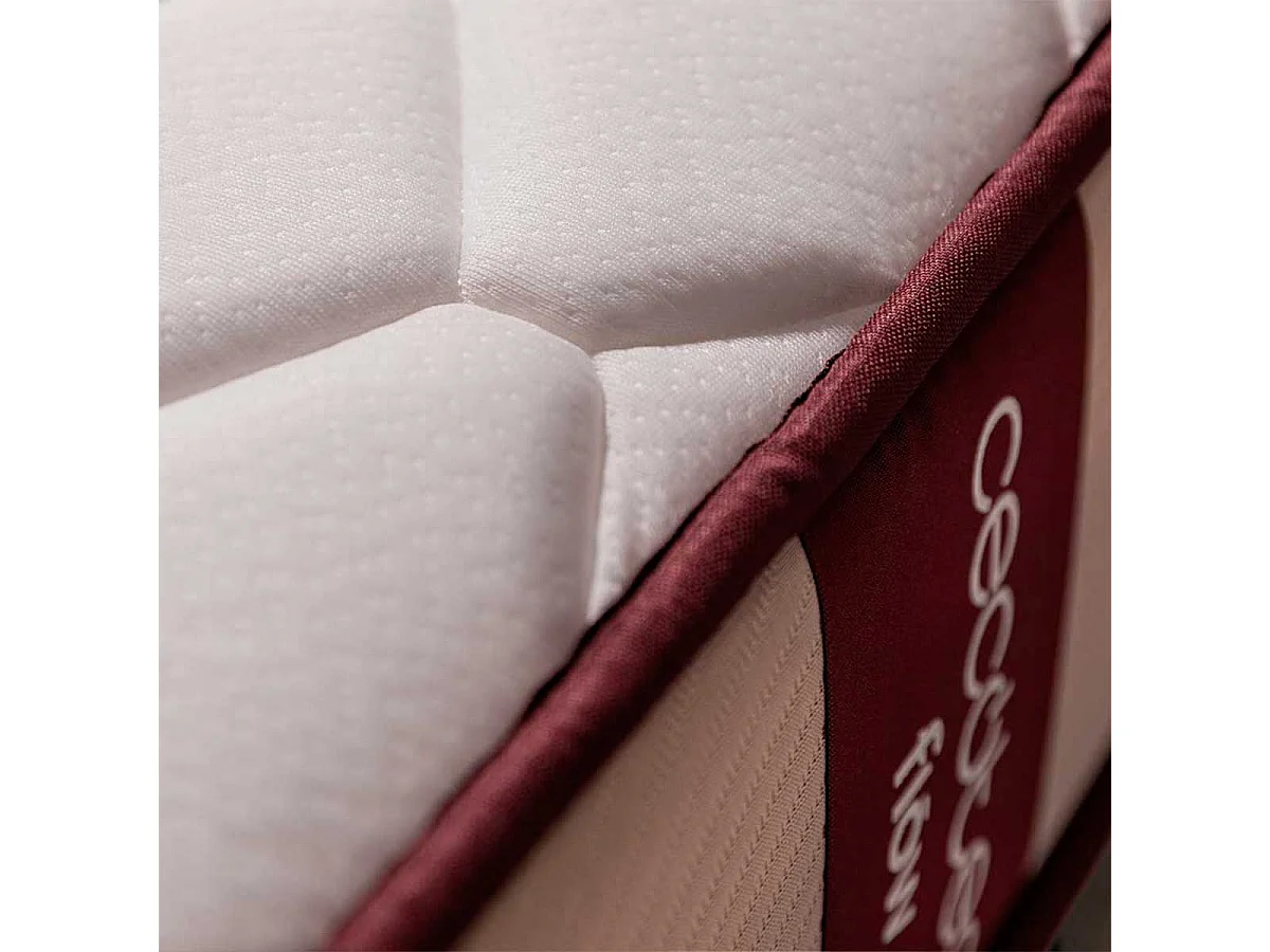 Colchón viscoelástico Cecotec Colchón Flow PureVital 1900 doble cara blanco 135x190