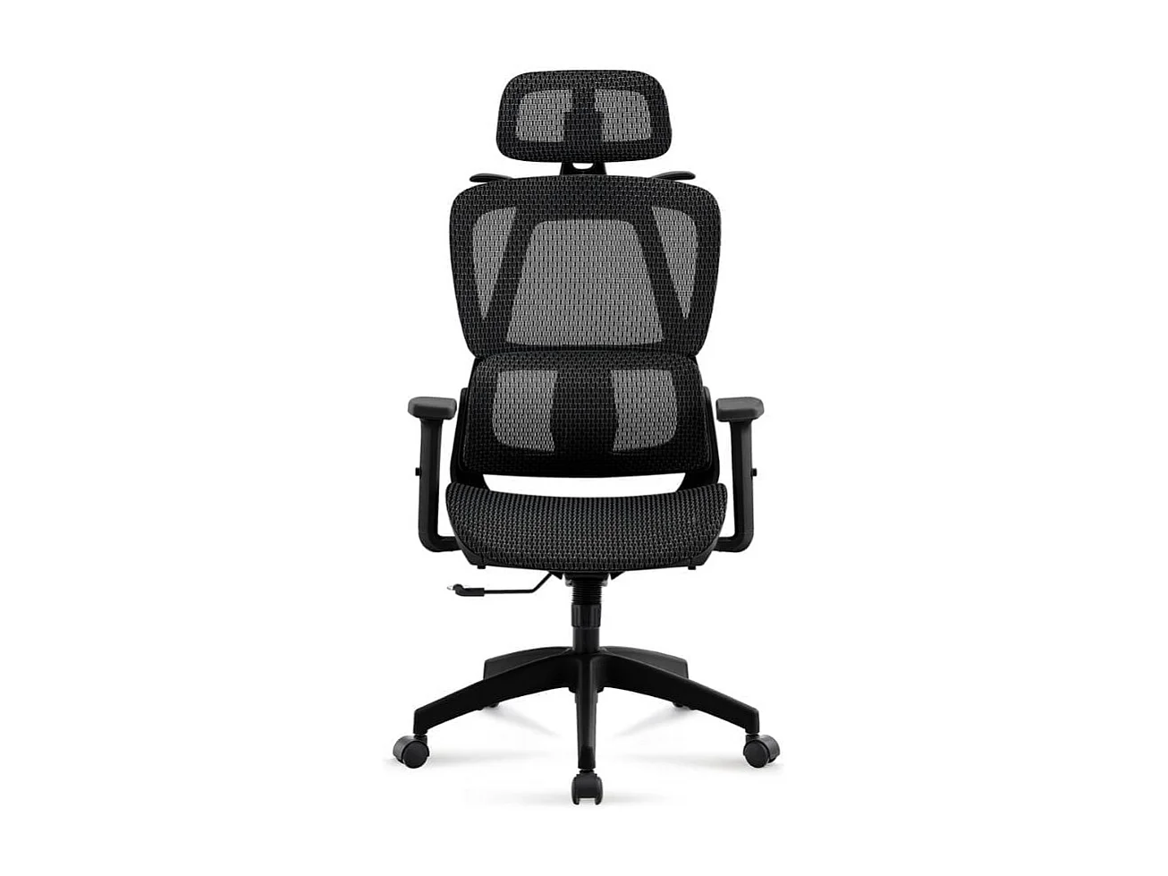 Silla de oficina Ergo altura regulable transpirable negro 118-124x70x70 cm Adec