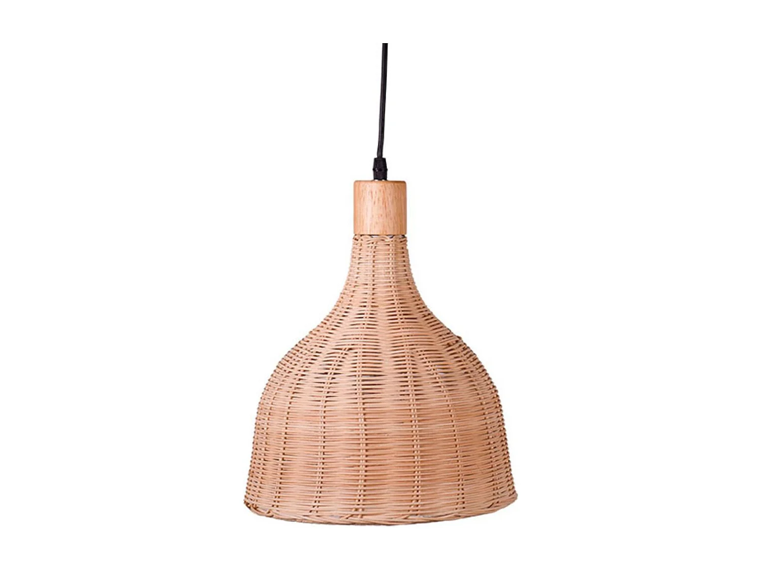 Lámpara de techo Hanoi Bel Air 40W altura regulable mimbre Ø30 cm