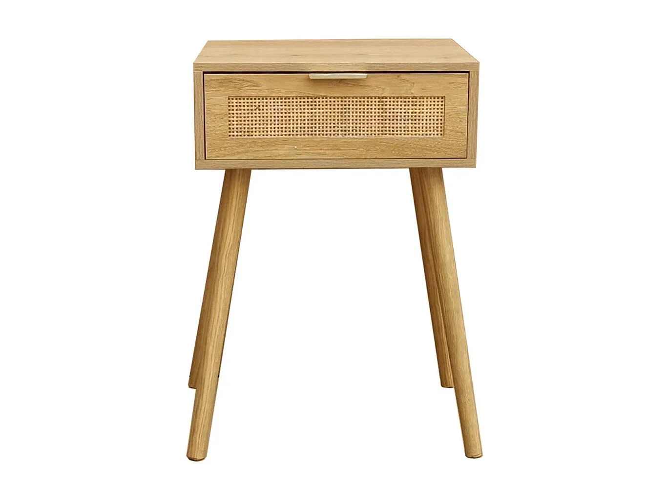 Mesita de noche Freya con cajón natural 60x40x30 cm Adec