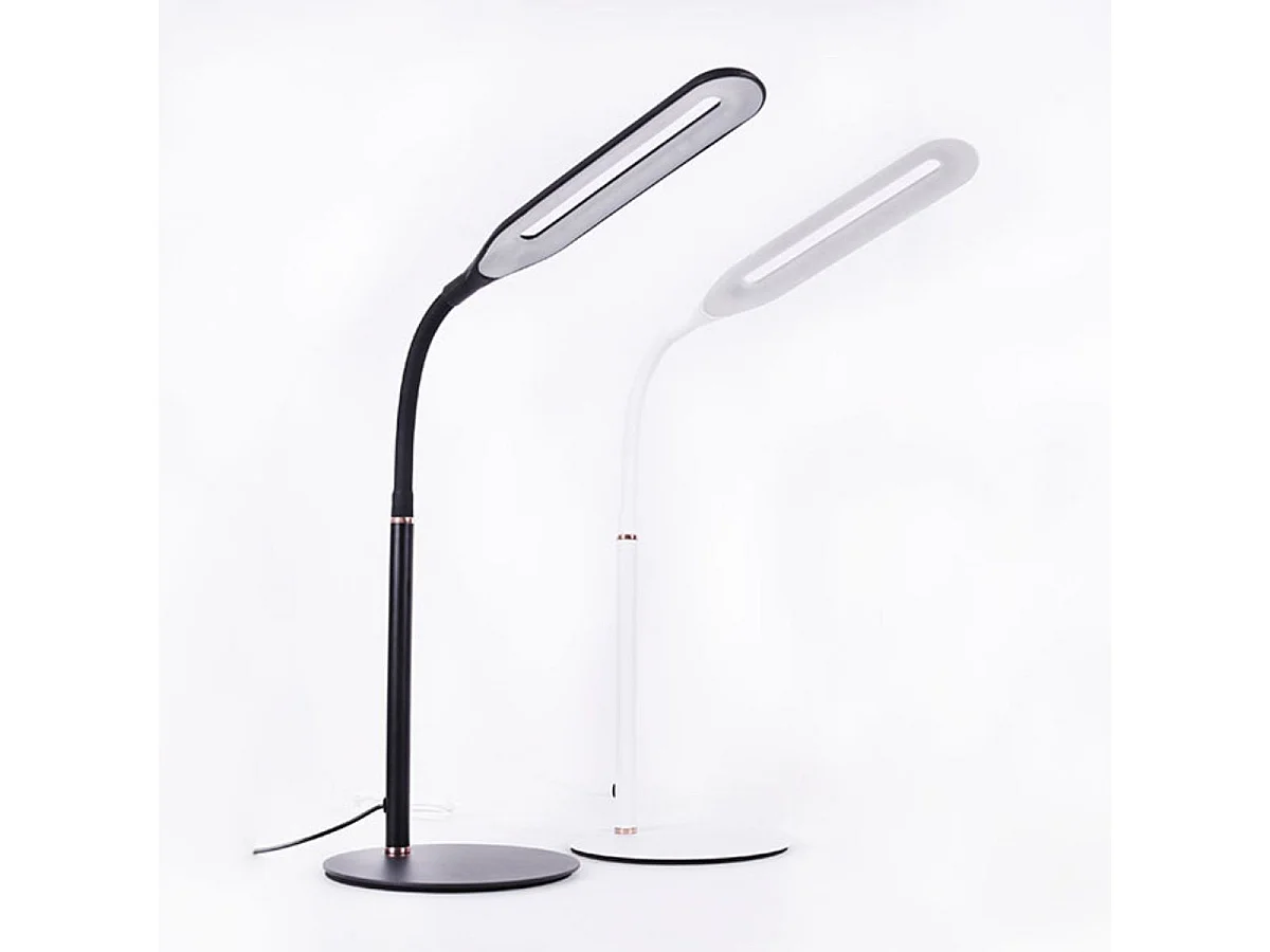 Flexo Office 5W altura regulable + luz neutra negro