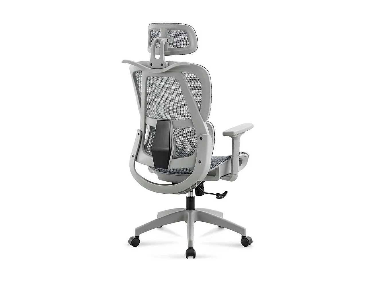 Silla de oficina Ergo altura regulable transpirable gris 118-124x70x70 cm Adec