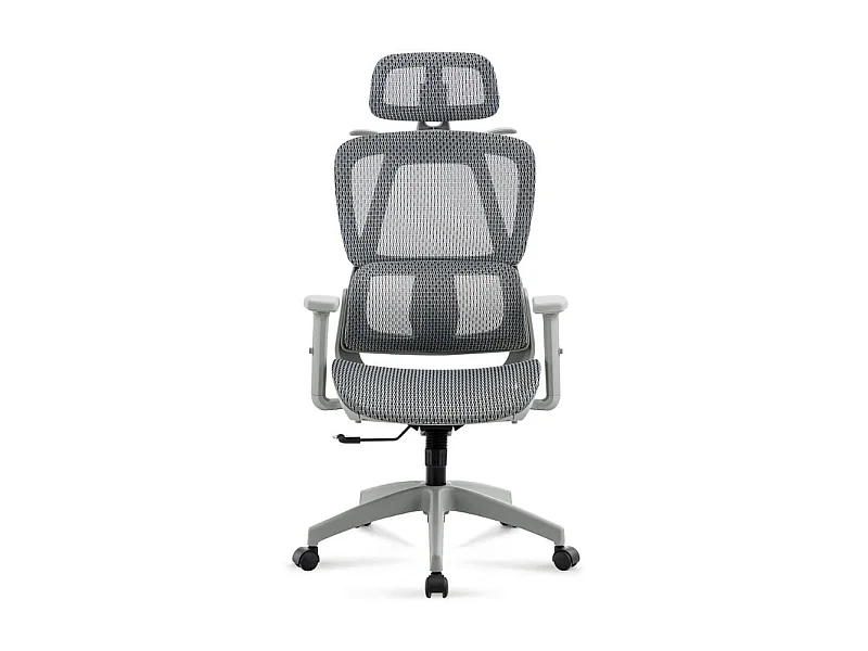 Silla de oficina Ergo altura regulable transpirable gris 118-124x70x70 cm Adec