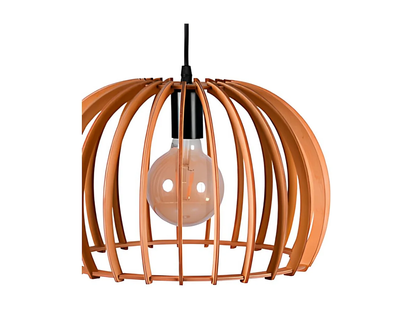 Lámpara de techo Ganges Bel Air 40W altura regulable madera Ø35 cm