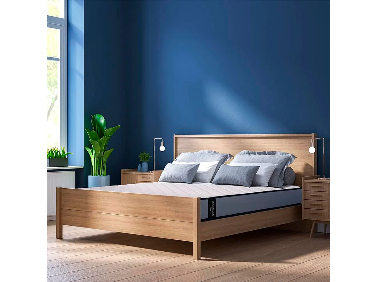 Colchón viscoelástico Cecotec Flow ViscoCare 1900 doble cara blanco 90x190 cm