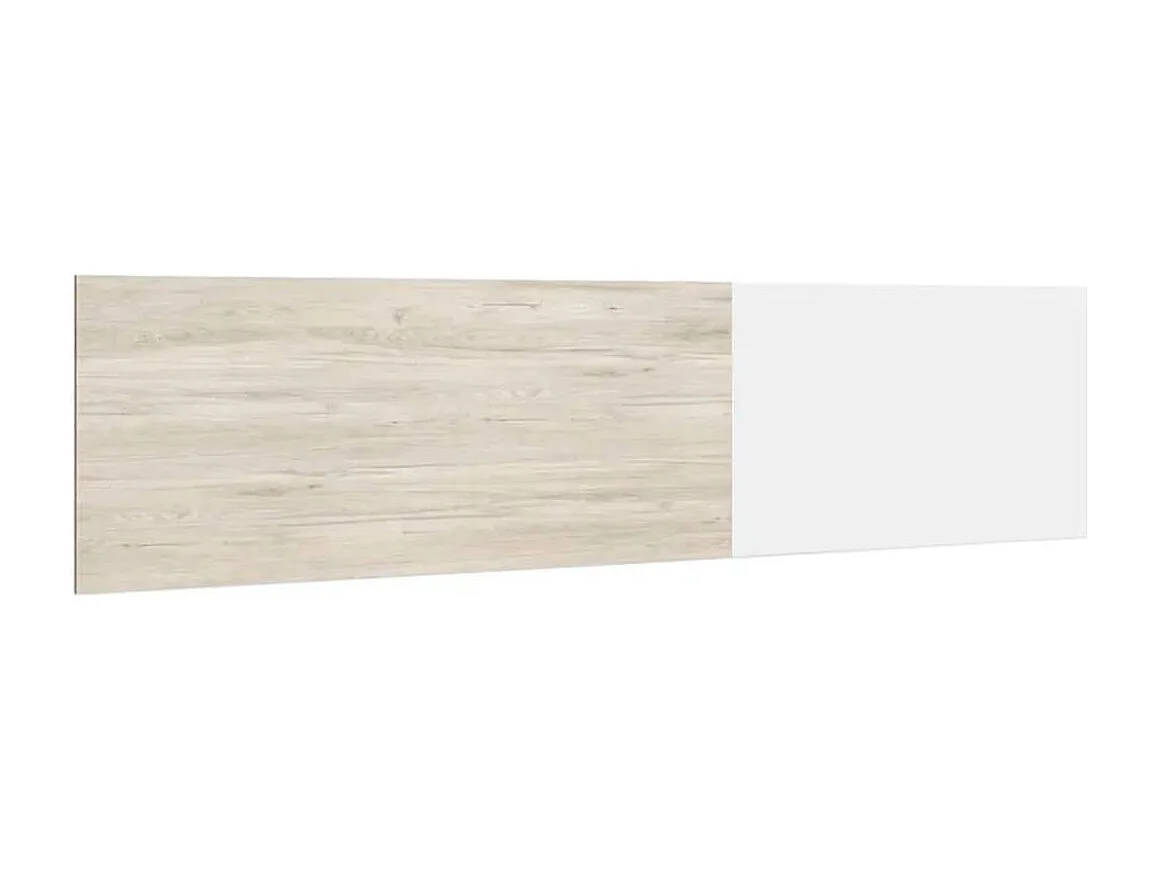 Cabecero New Couple diseño mural blanco mate/sahara 52,6x208,6x16 cm