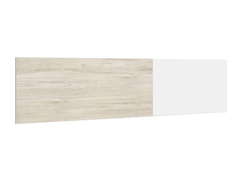 Cabecero New Couple diseño mural blanco mate/sahara 52,6x208,6x16 cm