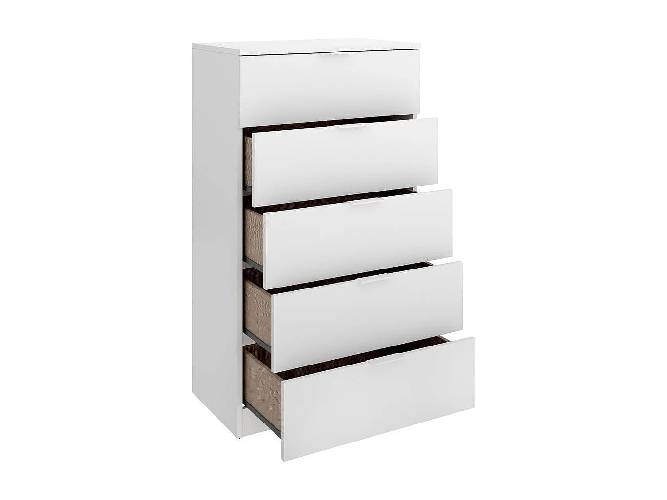 Sinfonier Lago 5 cajones blanco 109x61,5x39 cm