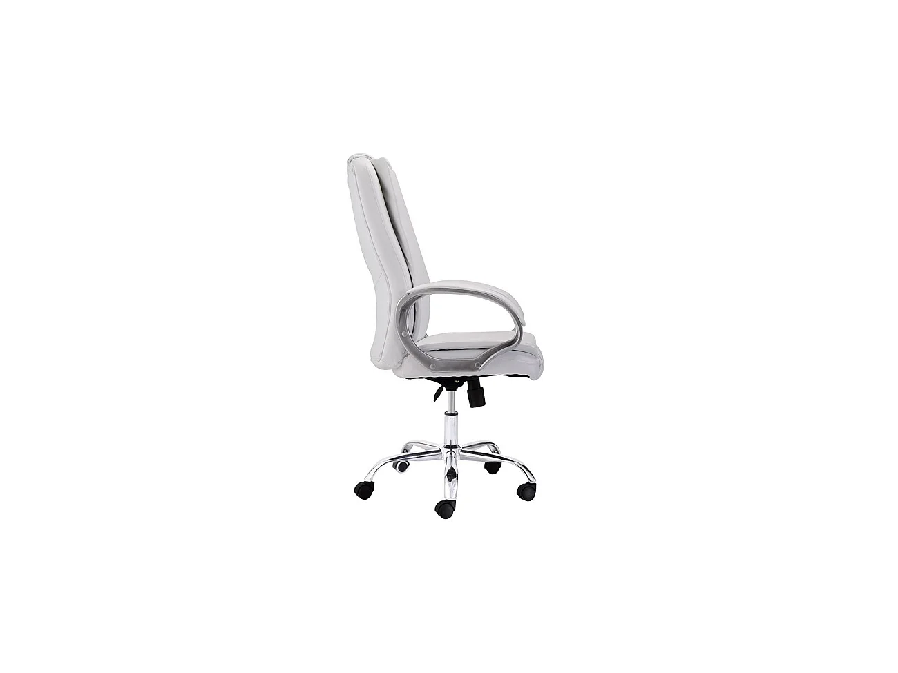 Silla de oficina de alto confort en blanco 114-122x68 cm Atlas Blanco