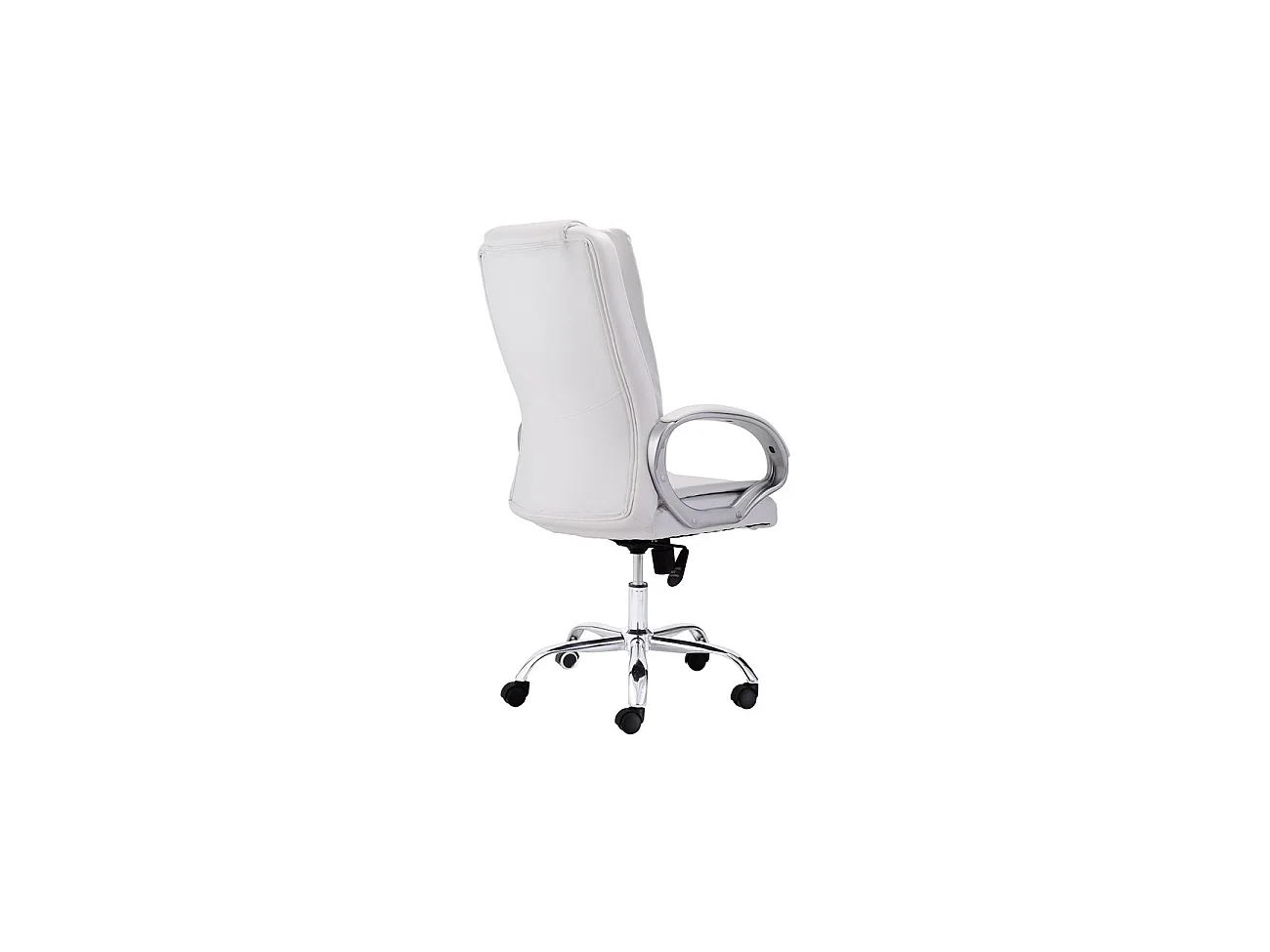 Silla de oficina de alto confort en blanco 114-122x68 cm Atlas Blanco