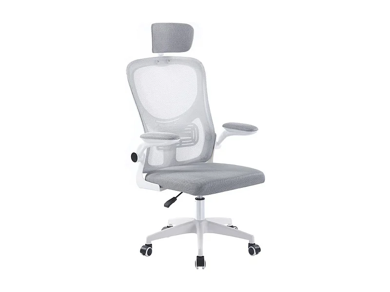 Silla de oficina Aero reposacabezas altura regulable gris claro 106-116x62x62 cm Adec