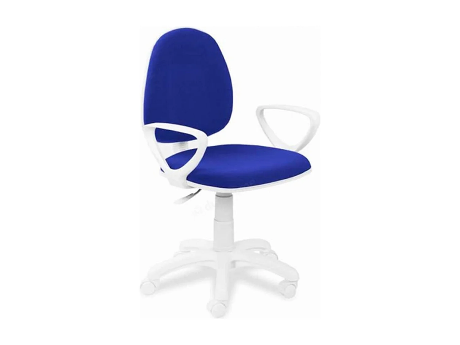 Silla de escritorio Dolphin giratoria azul/blanco 79-91x54x54 cm Adec