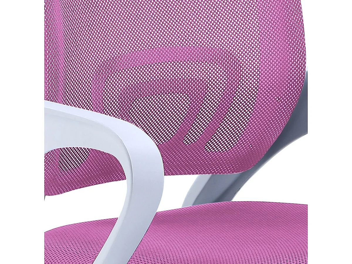 Silla de escritorio Line apoyabrazos con altura regulable rosa 90-102x60x60 cm Adec
