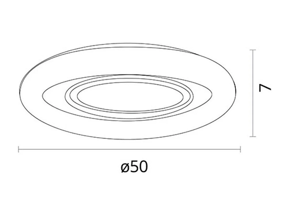 Plafón Amaltea Bel Air 116W luz LED 10900 lm blanco Ø50x7 cm