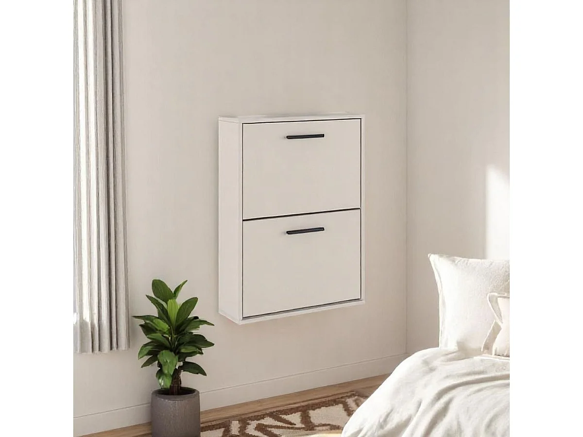 Zapatero New Aura 2 puertas abatibles beige 73x54x18 cm