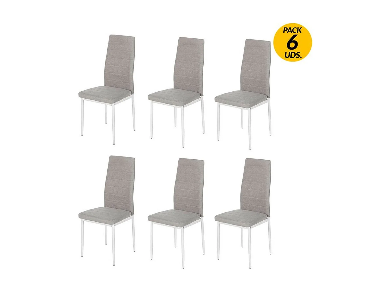 Pack de 6 sillas Yuri Jarama marengo/blanco