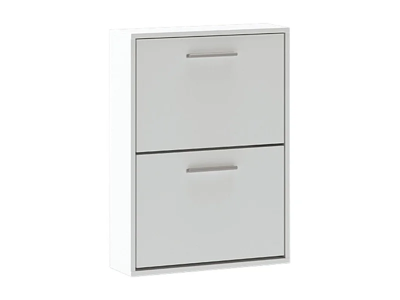 Zapatero Aura 2 puertas 6 pares blanco 73x54x18 cm