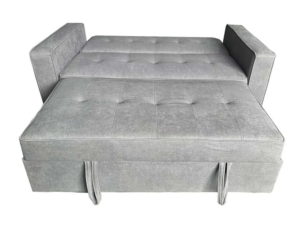 Sofá cama Rol con brazos gris 91x165x88 cm