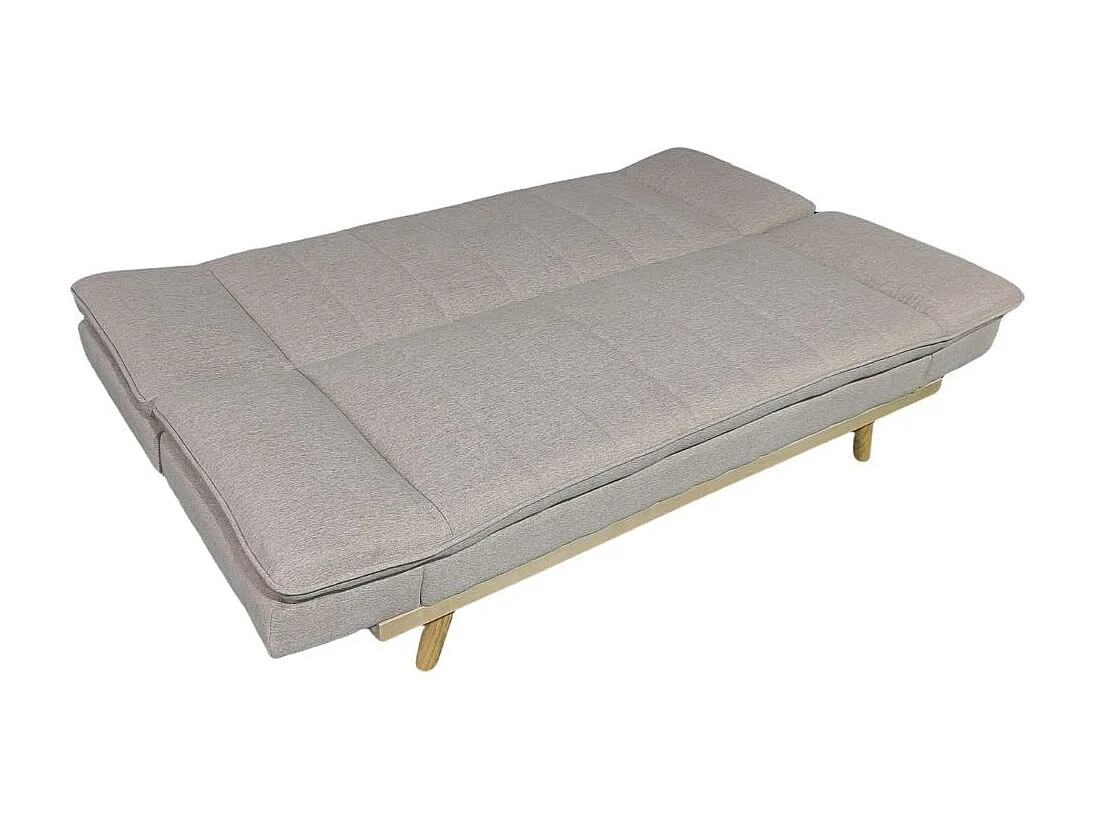 Sofá cama Lounge sistema clic clac beige 91x189x89 cm Adec