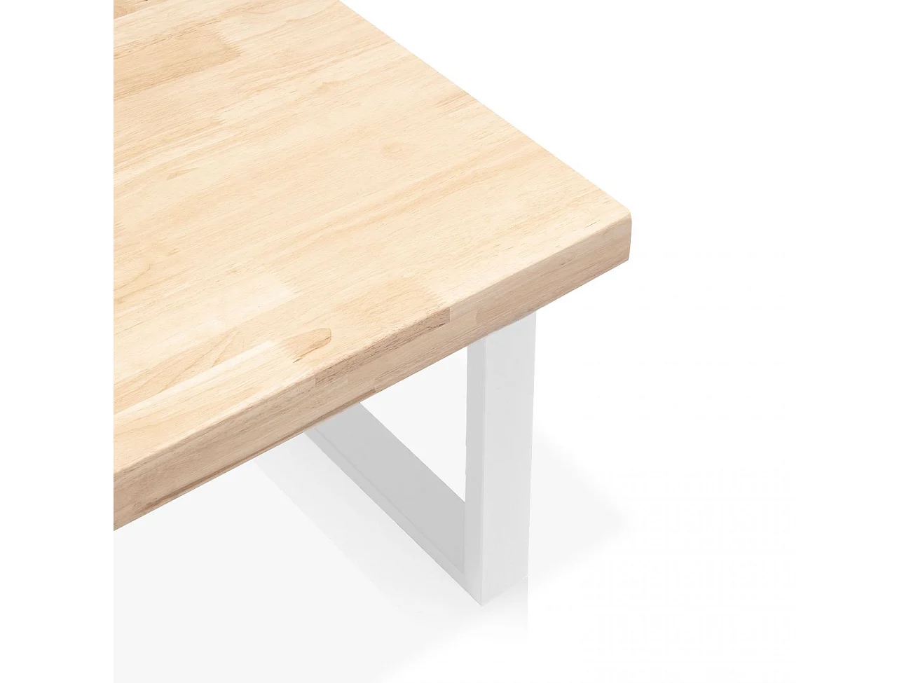 Mesa de centro Natural Roble salvaje - Blanco