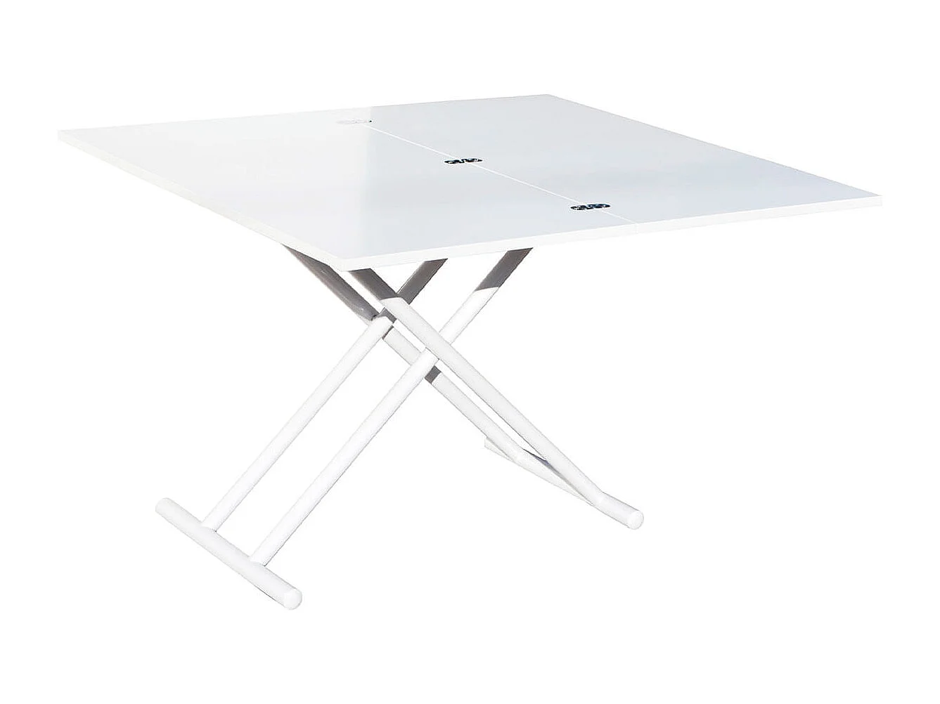 Mesa de centro Up & Down elevable y extensible 4 posiciones blanco 49-76x100x50 cm Adec