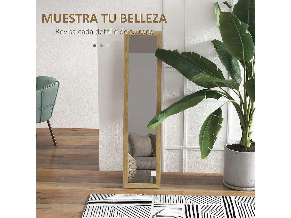 Espejo de pie Moll cuerpo entero natural 157x37x40 cm