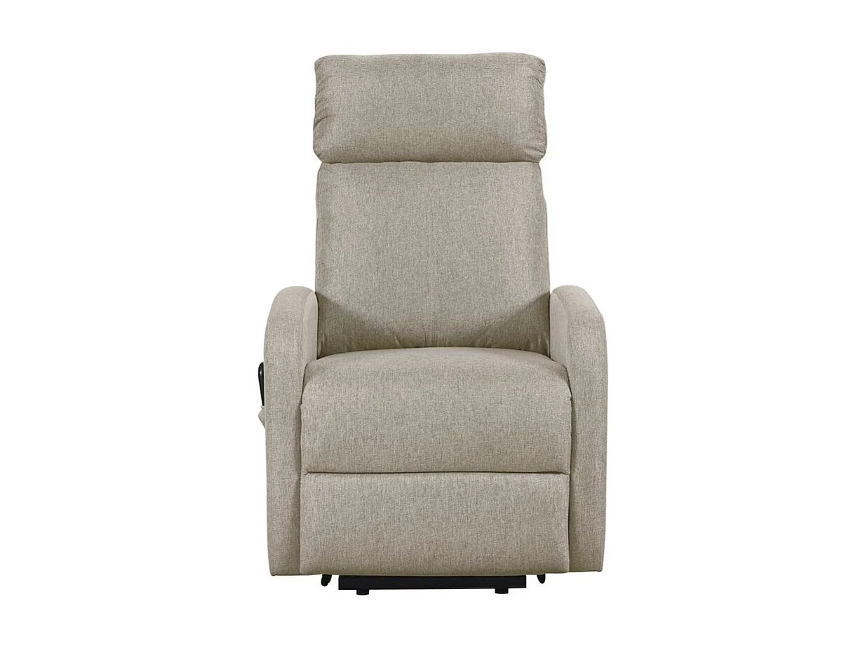 Sillón relax Elevador Life reclinable beige 104x64x93 cm Adec