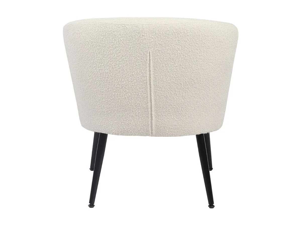 Butaca Melrose respaldo circular blanco 70x66x64 cm Adec